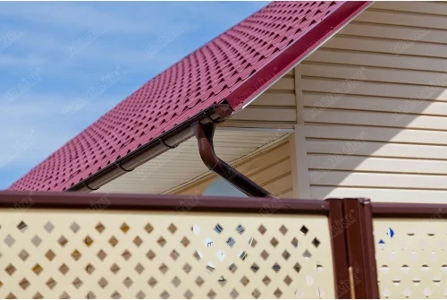 Труба круглая соединительная GL PU 90 мм 1 м RAL 3005 красное вино