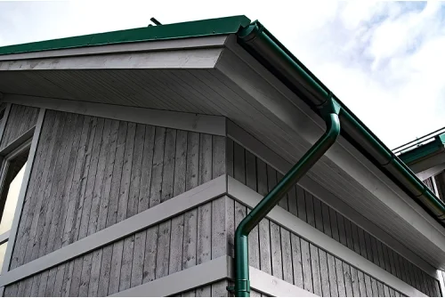 Труба круглая соединительная GL PU 90 мм 1 м RAL 6005 зеленый мох