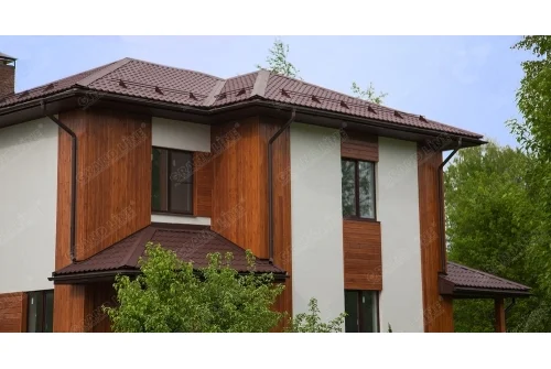 Труба круглая соединительная GL PU 90 мм 1 м RR 32 темно-коричневый