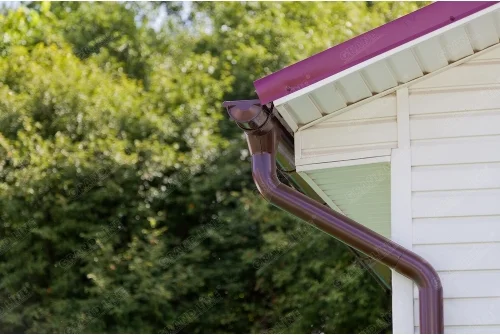 Соединитель желоба GL PU 125 мм RAL 3005 красное вино