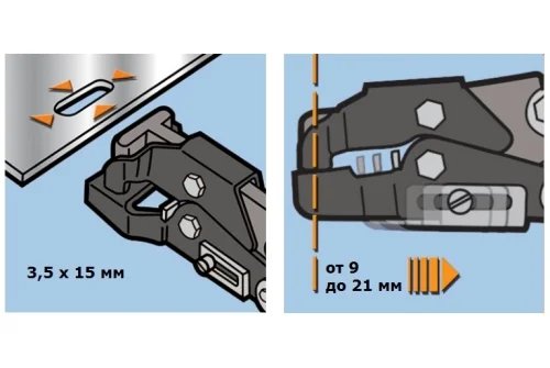 Просекатель овальных отверстий EDMA 3,5х15мм (034155)