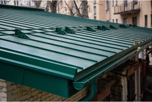 Кликфальц Grand Line 0,45 PE с пленкой на замках RAL 6005 зеленый мох