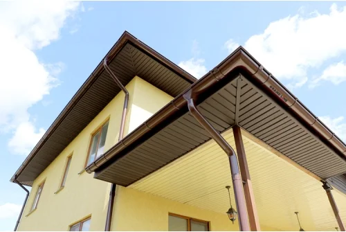 Софит Classic Grand Line частично перфорированный коричневый (3,0м)