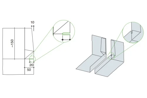 Ножницы просечные для плоского листа EDMA - 133055