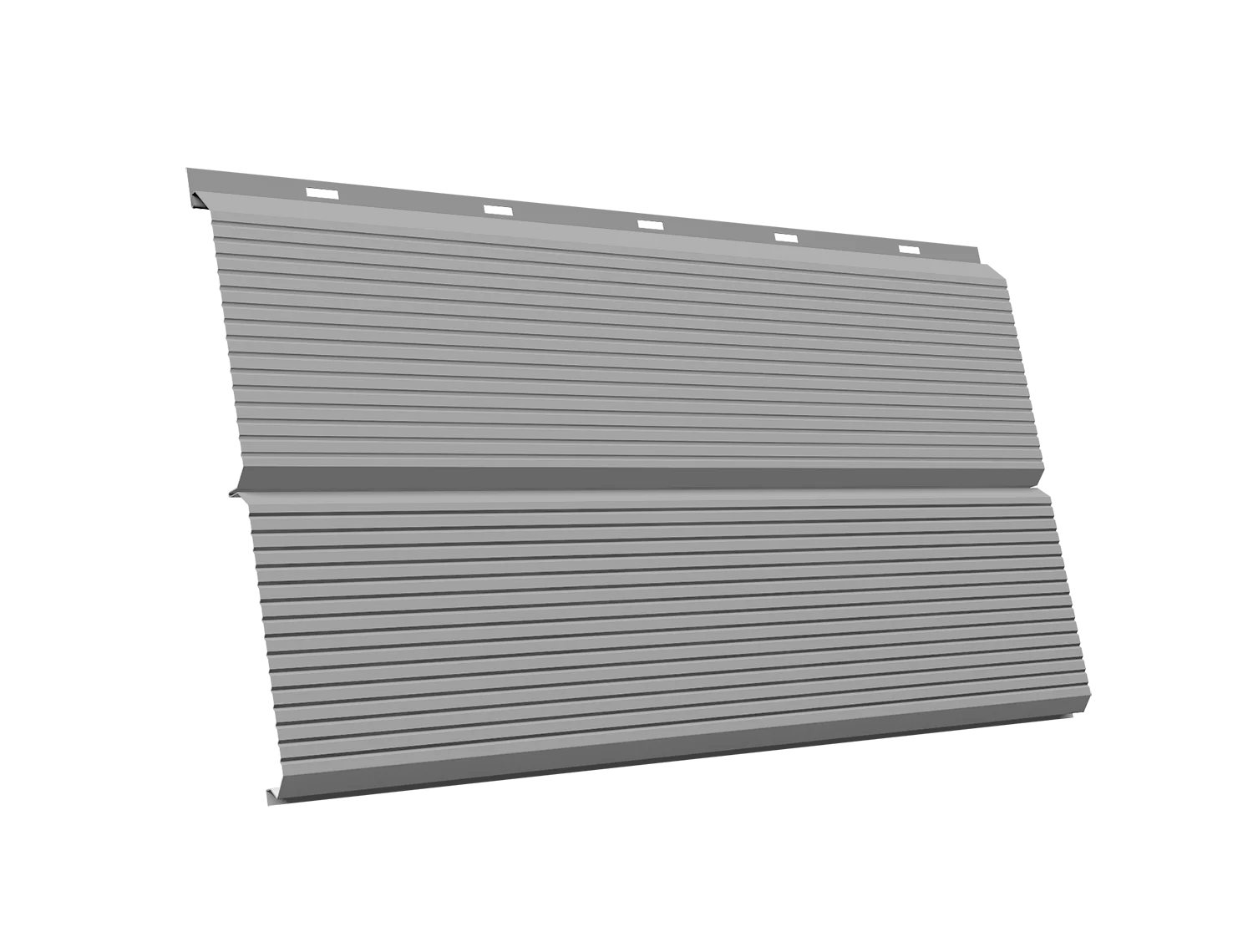 ЭкоБрус 0,345 Gofr Grand Line 0,5 Satin с пленкой RAL 9006 бело-алюминиевый