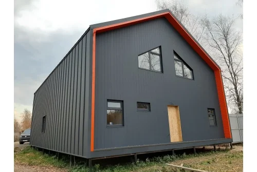 Вертикаль 0,2 line Grand Line 0,45 Drap с пленкой RAL 7024 мокрый асфальт