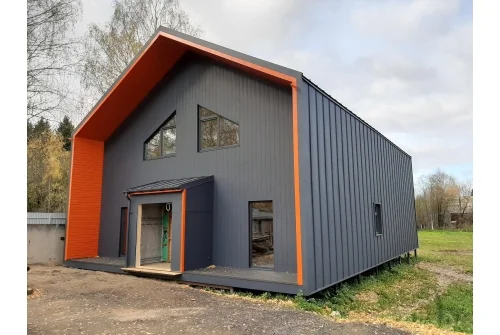 Вертикаль 0,2 line Grand Line 0,45 Drap с пленкой RAL 7024 мокрый асфальт