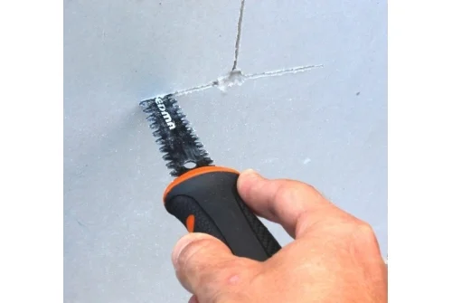 Ножовка EDMA Crocoplac II для гипсокартона с двойным лезвием и чехлом 150мм (067055)