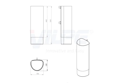 Удлинитель Vilpe Ross 160 черный