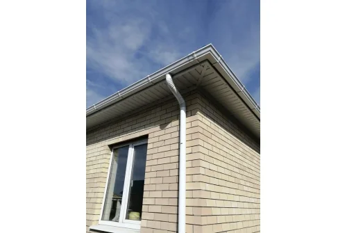 Воронка водосборная круглая Ø90 Vortex Mix PE RAL 9003 сигнальный белый