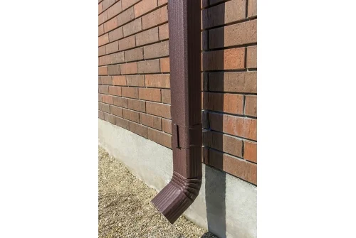 Труба гофрированная Vortex Lite Matt 76х102х3000мм RAL 8017 шоколад