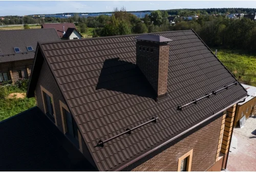 Лист композитной черепицы Grand Line Barсelona new капучино