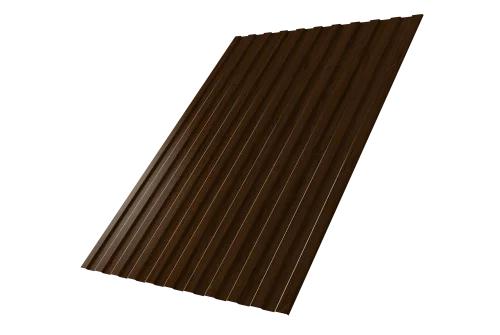 Профнастил С8A v01 0,45 Print Elite Choco Wood TwinColor - Столица крыш