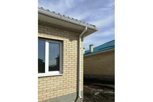 Колено стока круглое Ø90 Vortex Mix PE RAL 9003