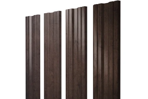 Штакетник Twin с прямым резом 0,45 Print Premium Antique Wood TwinColor