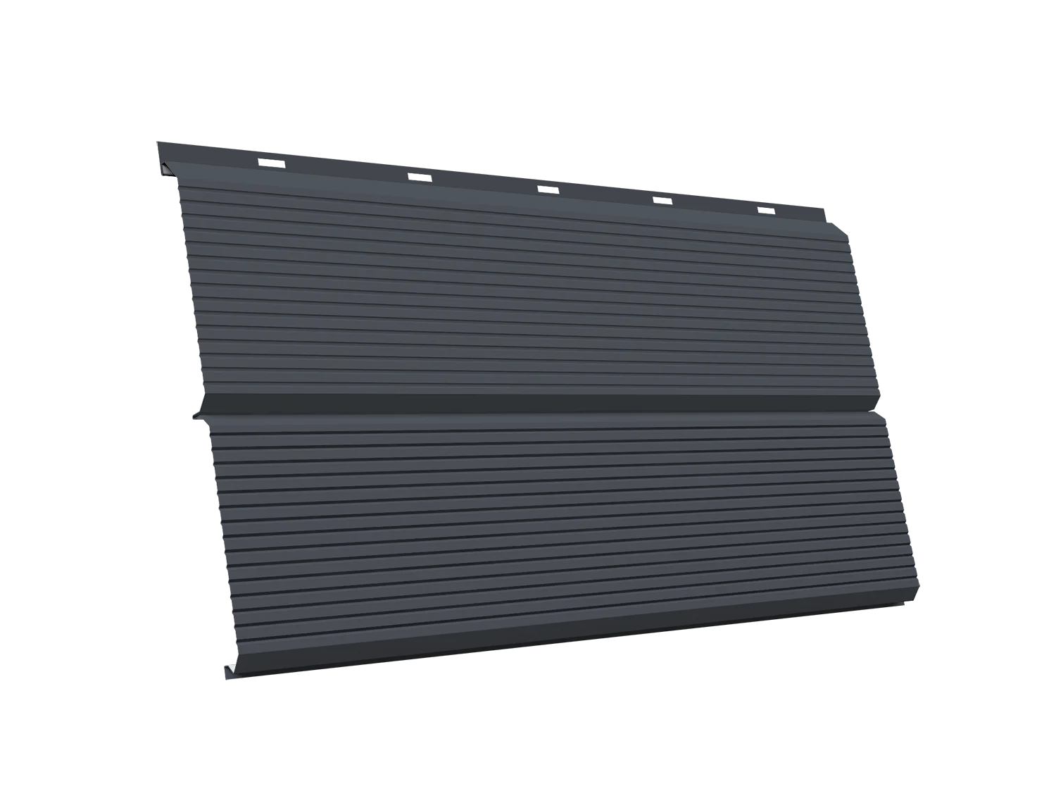 ЭкоБрус 0,345 Gofr Grand Line 0,5 PurLite Matt RAL 7024 мокрый асфальт