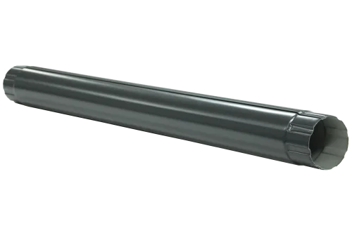 Труба круглая соединительная GL PE 90 мм 1 м RAL 7024 мокрый асфальт