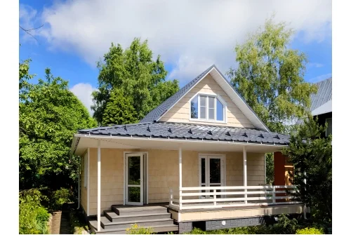 Фасадная панель Grand Line Крупный камень Classic графит