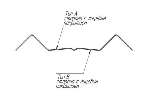 Штакетник М-образный B с прямым резом 0,45 Print Elite White Wood TwinColor