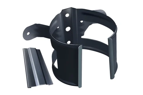 Кронштейн трубы на дерево GL PU 100 мм RAL 7024 мокрый асфальт