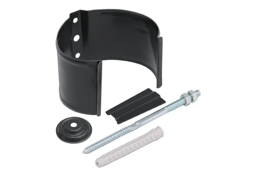 Кронштейн трубы на кирпич GL PU 100 мм RAL 7024 мокрый асфальт