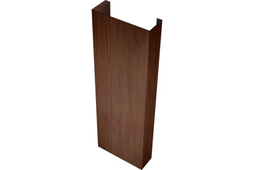 Полустолб для С20 0,45 Print Elite с пленкой Choco Wood TwinColor (L1,8) - Столица крыш