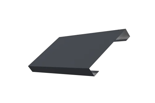 Ламель лицевая 125 забора жалюзи Texas 0,45 Drap RAL 7024 мокрый асфальт