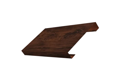 Ламель лицевая 125 забора жалюзи Texas 0,45 Print Elite Cherry Wood TwinColor