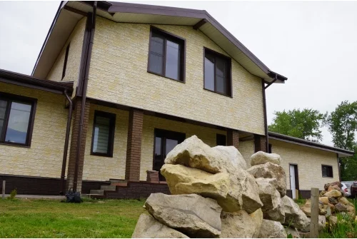 Панель ЯФАСАД Grand Line Крымский сланец Classic слоновая кость