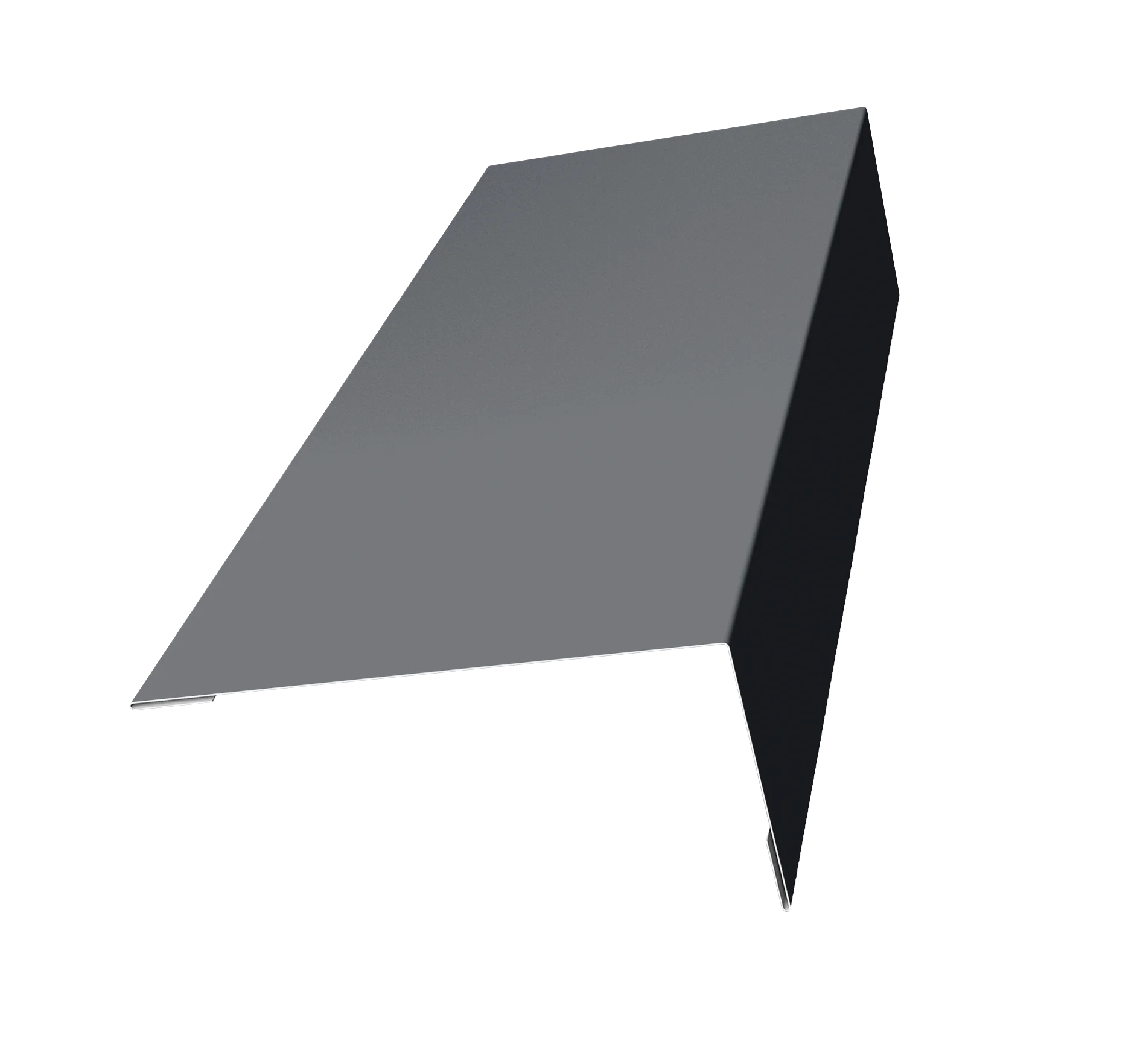 Наличник оконный HAUBERK 0,45 PE с пленкой RAL 7024 мокрый асфальт (1,25)