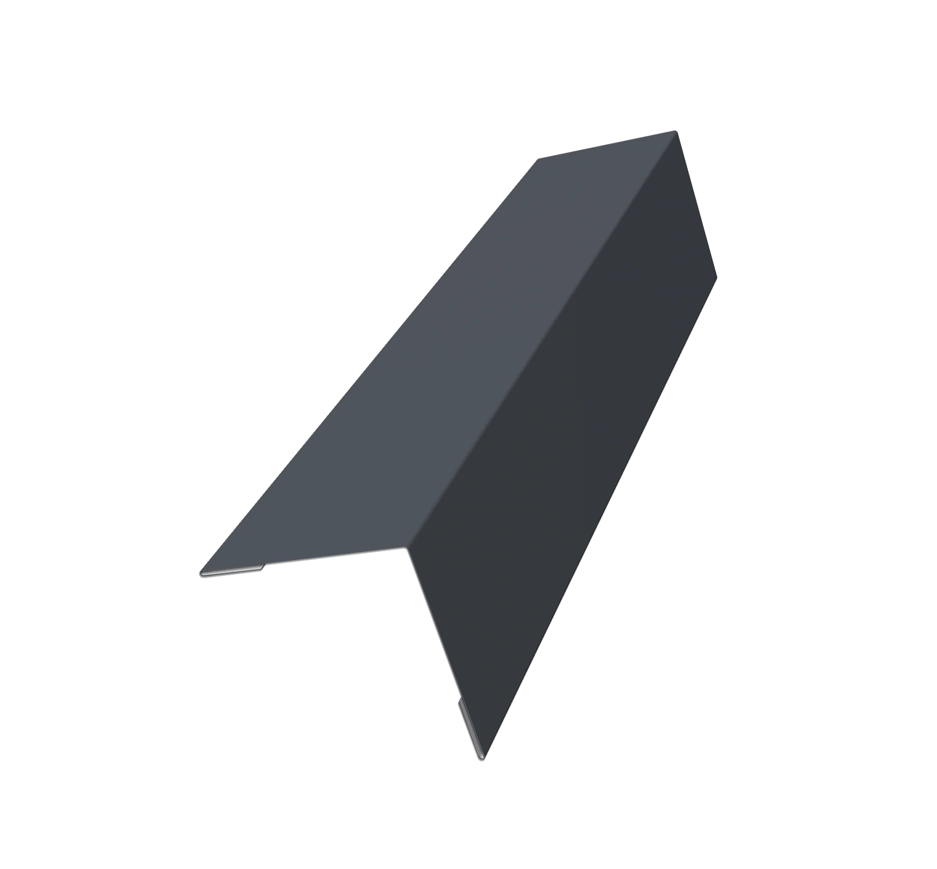 Угол внешний HAUBERK 0,45 PE с пленкой RAL 7024 мокрый асфальт (1,25)