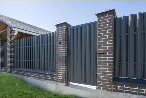 Штакетник Круглый с прямым резом 0,5 PurLite Matt RAL 7024 мокрый асфальт