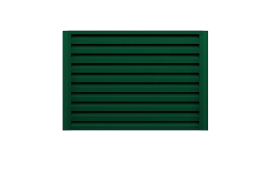 Ламель забора жалюзи Milan new 0,45 PE-Double с пленкой RAL 6005 зеленый мох