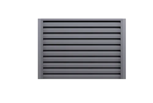 Ламель забора жалюзи Milan new 0,45 PE с пленкой RAL 7004 сигнальный серый