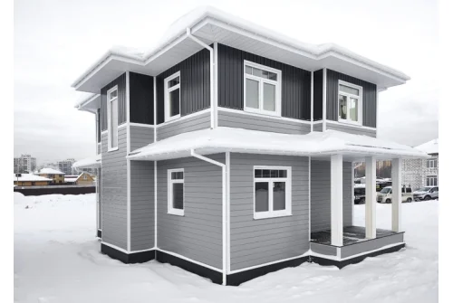 Квадро Брус Grand Line 0,5 Satin с пленкой RAL 7024 мокрый асфальт