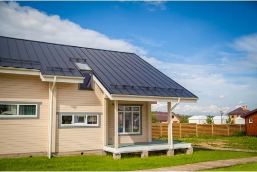 Кликфальц Grand Line 0,45 Drap с пленкой на замках RAL 7024 мокрый асфальт