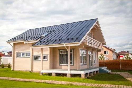 Кликфальц Grand Line 0,45 Drap с пленкой на замках RAL 7024 мокрый асфальт