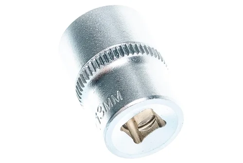 Головка торцовая Зубр Мастер (1/4″) Cr-V Flank хроматированное покрытие 13мм (27715-13)