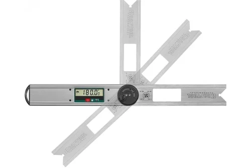 Угломер электронный Kraftool DAM-27 250мм, диапазон 0-225°, точность ±0,05°, функция HOLD, фиксация угла, выбор позиции нуля (34684)