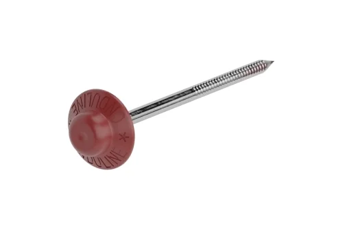 Гвозди с литой шляпкой Ондулин 75 мм красные