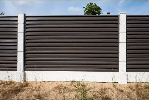 Ламель забора жалюзи Milan new 0,45 Drap ST с пленкой RR 32 темно-коричневый