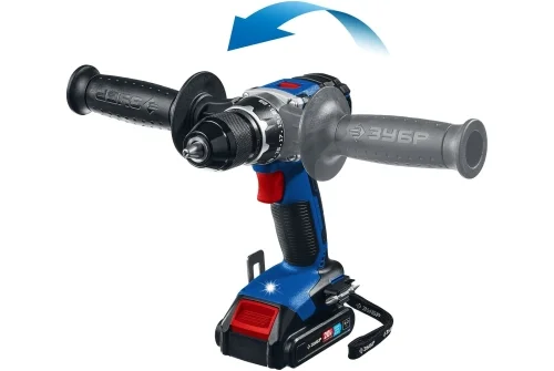 Дрель-шуруповерт аккумуляторная Зубр Профессионал бесщеточная, 20В, 2х2Ач, в кейсе (DB-201-22)