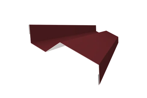 Планка примыкания внакладку 25х17х35х17 0,45 PE с пленкой RAL 3005 красное вино (3м)