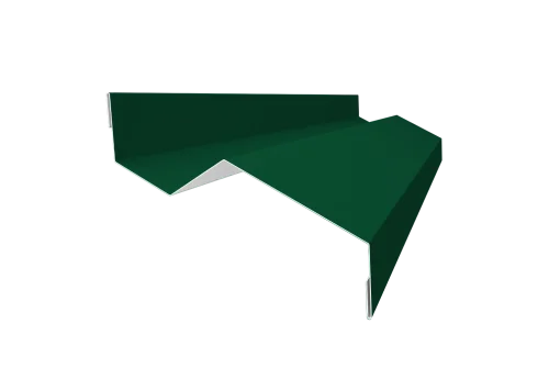 Планка примыкания внакладку 25х17х35х17 0,4 PE с пленкой RAL 6005 зеленый мох (3м)