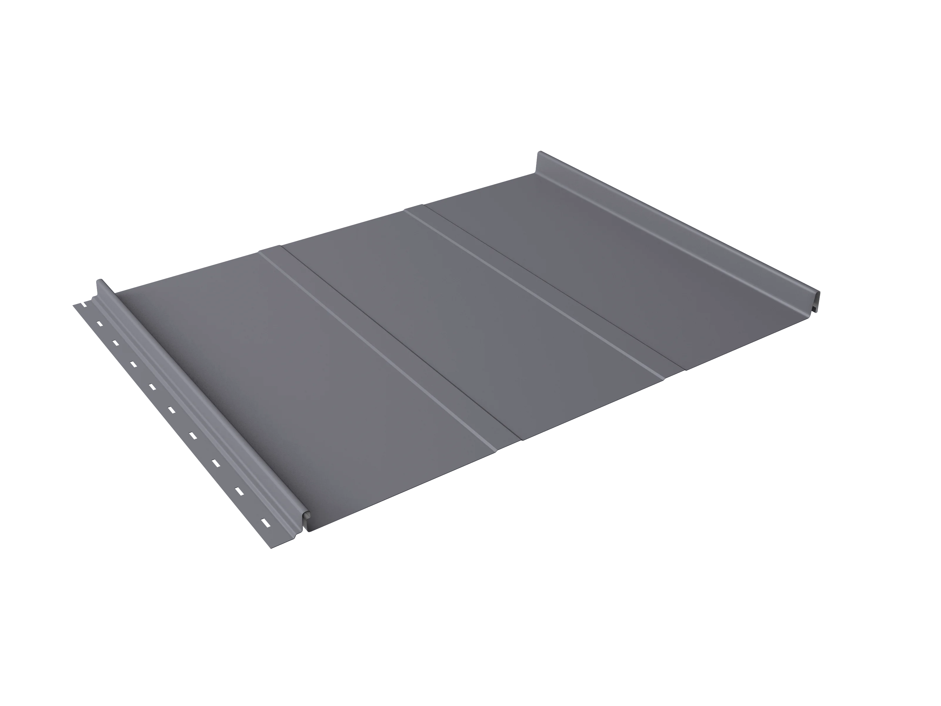 Кликфальц Line Grand Line 0,7 PE с пленкой на замках RAL 7004 сигнальный серый