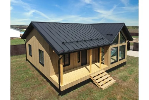 Кликфальц Grand Line 0,45 Drap с пленкой на замках RAL 9005 черный