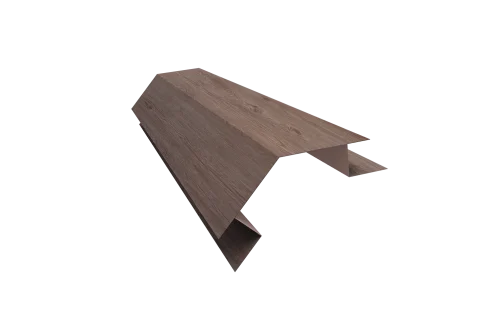 Планка угла внешнего сложного 135 градусов Блок-Хаус new Grand Line 0,45 Print Elite White Wood TwinColor (3м)