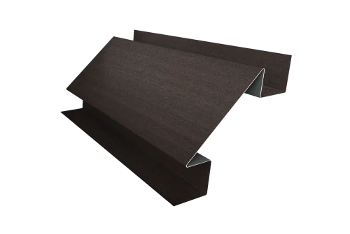 Планка угла внутреннего сложного Блок-Хаус new Grand Line 0,45 Print Elite Coffee Wood TwinColor (3м)