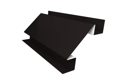 Планка угла внутреннего сложного Блок-Хаус new Grand Line 0,5 Satin с пленкой RAL 9005 черный (2м)