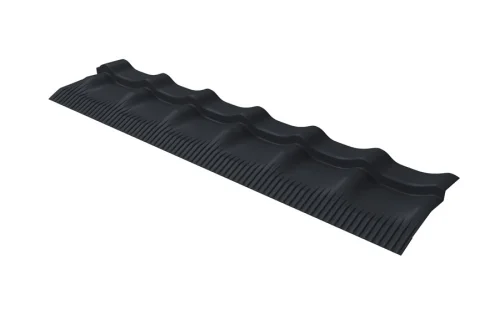 Модуль обхода трубы Профиля волнового классик 0,45 PE с пленкой RAL 7024 мокрый асфальт